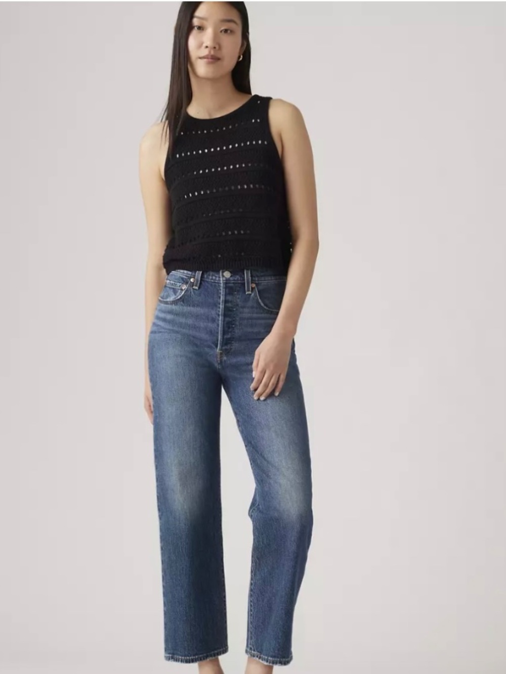 Levi Ribcage Straight Ankle Jeans
